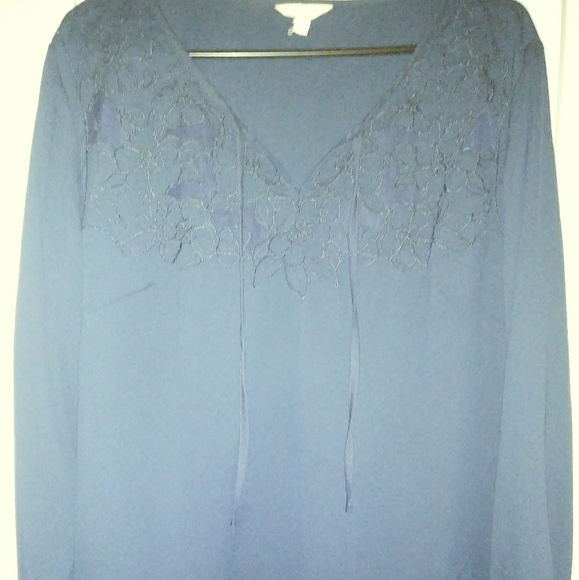 ADiva XL Navy Womans Blouse - Picture 1 of 4